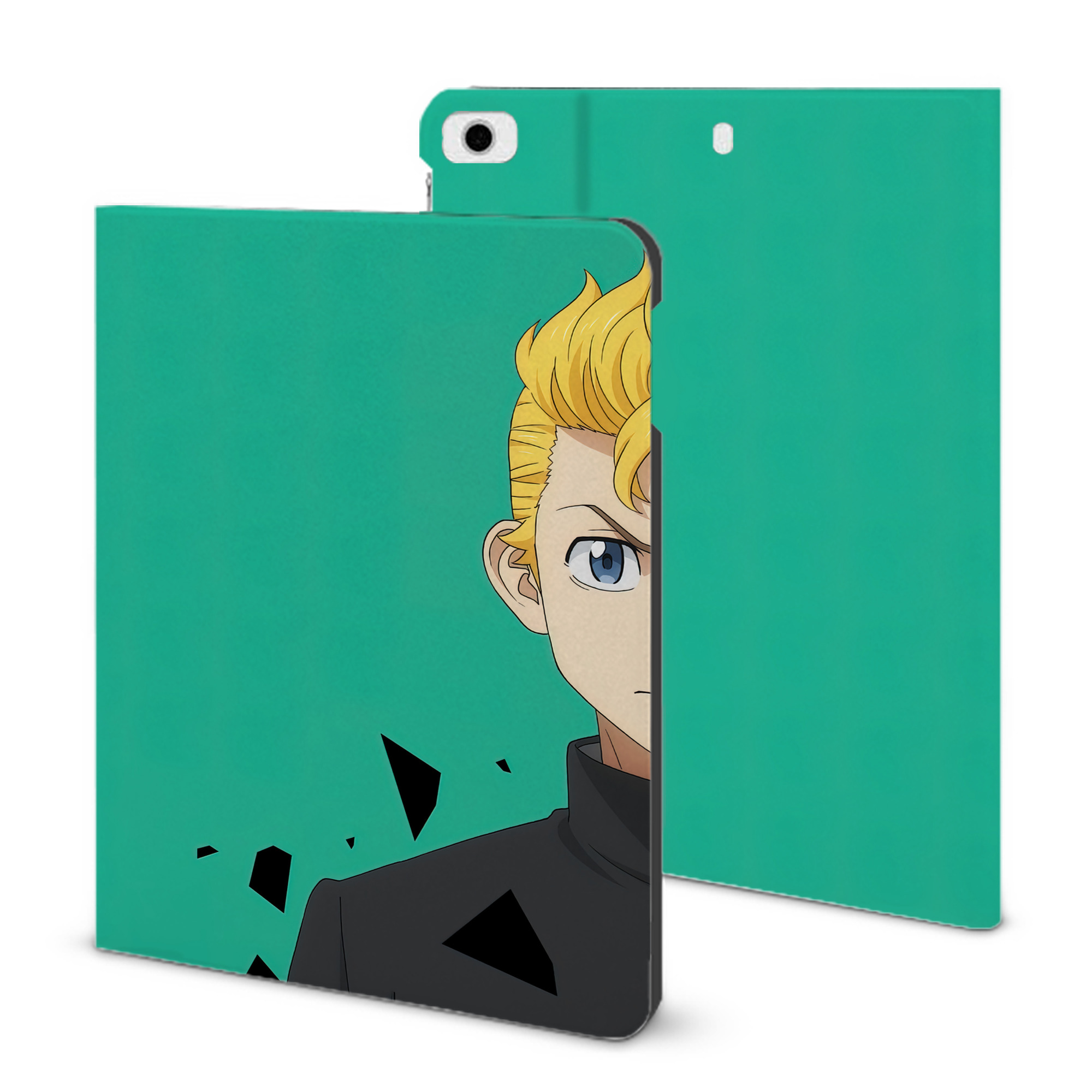 （画像用） 東京リベンジャーズ Tokyo Revengers IPad ケース ブック型 PUレザー TPU 耐衝撃 軽量 薄型 ペン収納なし 全面保護 IPad 各モデル対応